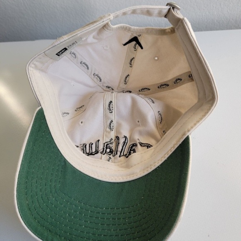 CALLAWAY GOLF Hat Cap HX Tour FT-5 NEW ERA Tan Black Adjustable Strap - Picture 5 of 7